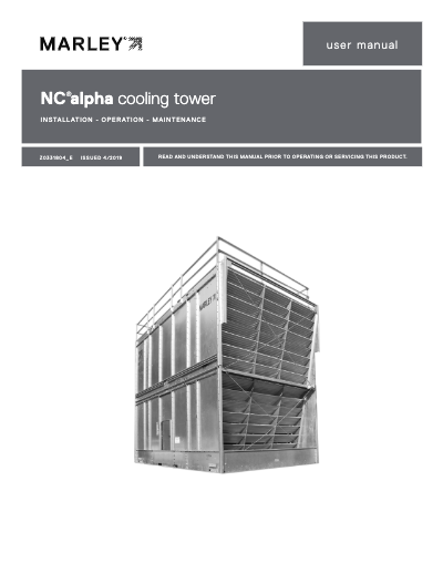 marley spx cooling towers manuals